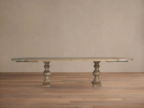 Tuscany Oval Extension Dining Table Wood Old World Italian Style Dining Room Furniture