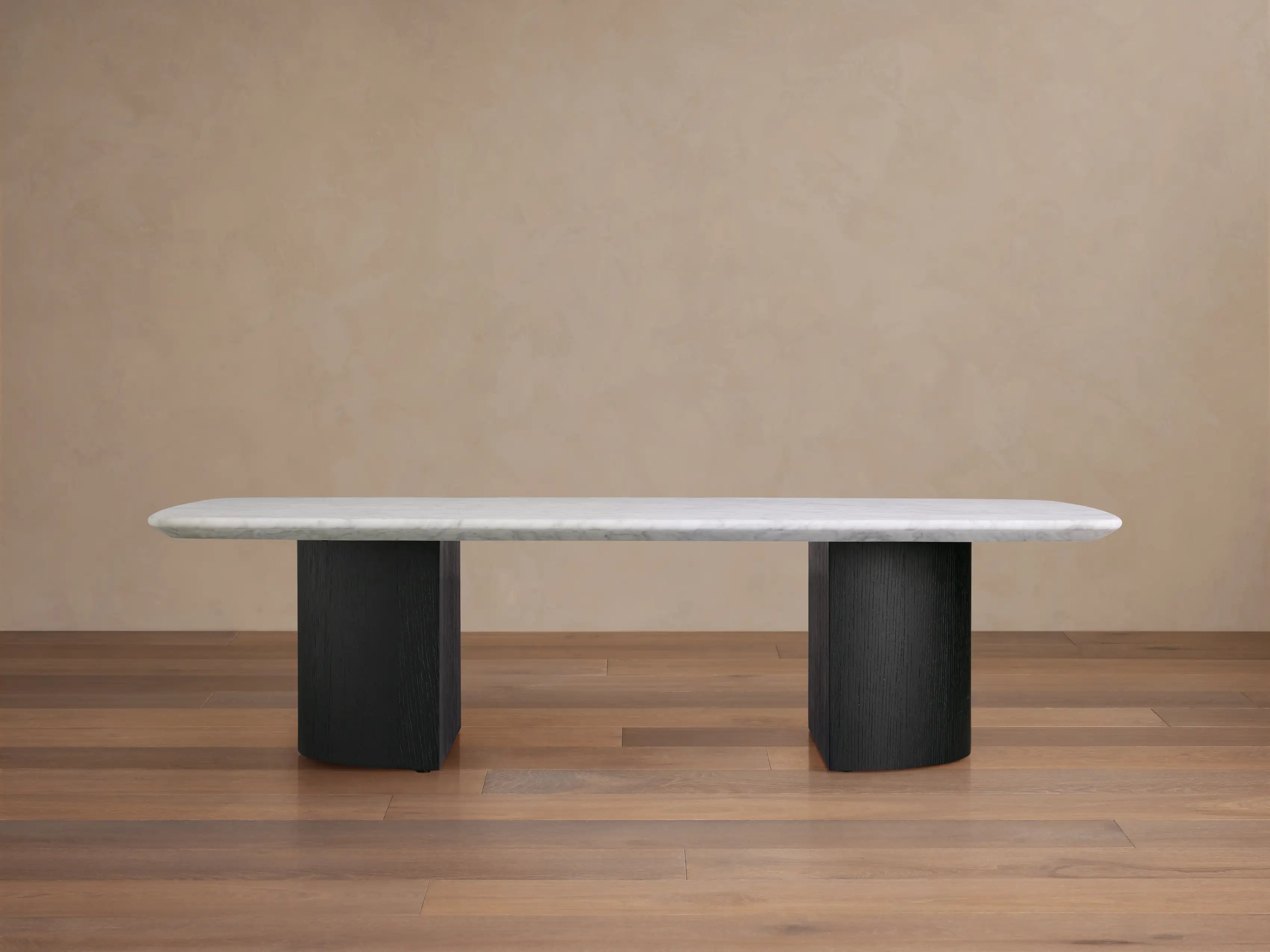 San Germani 72" Stone Coffee Table with Dauphine Metal Base