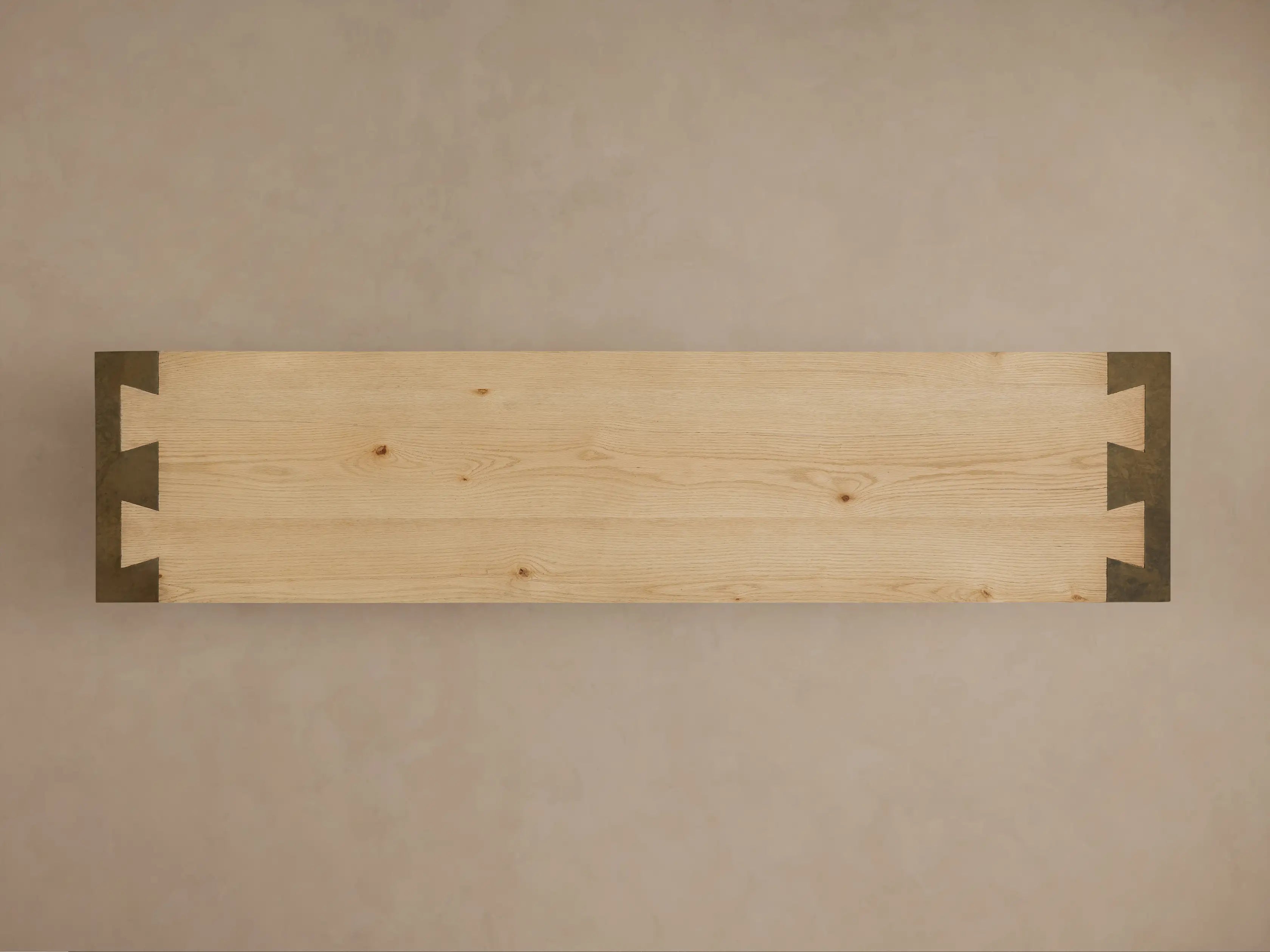 Telluride Oak Console Table with Oxidized Steel Legs Rustic Living Room Furniture