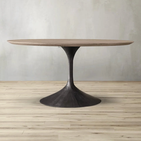 Aero Wood Round Dining Table