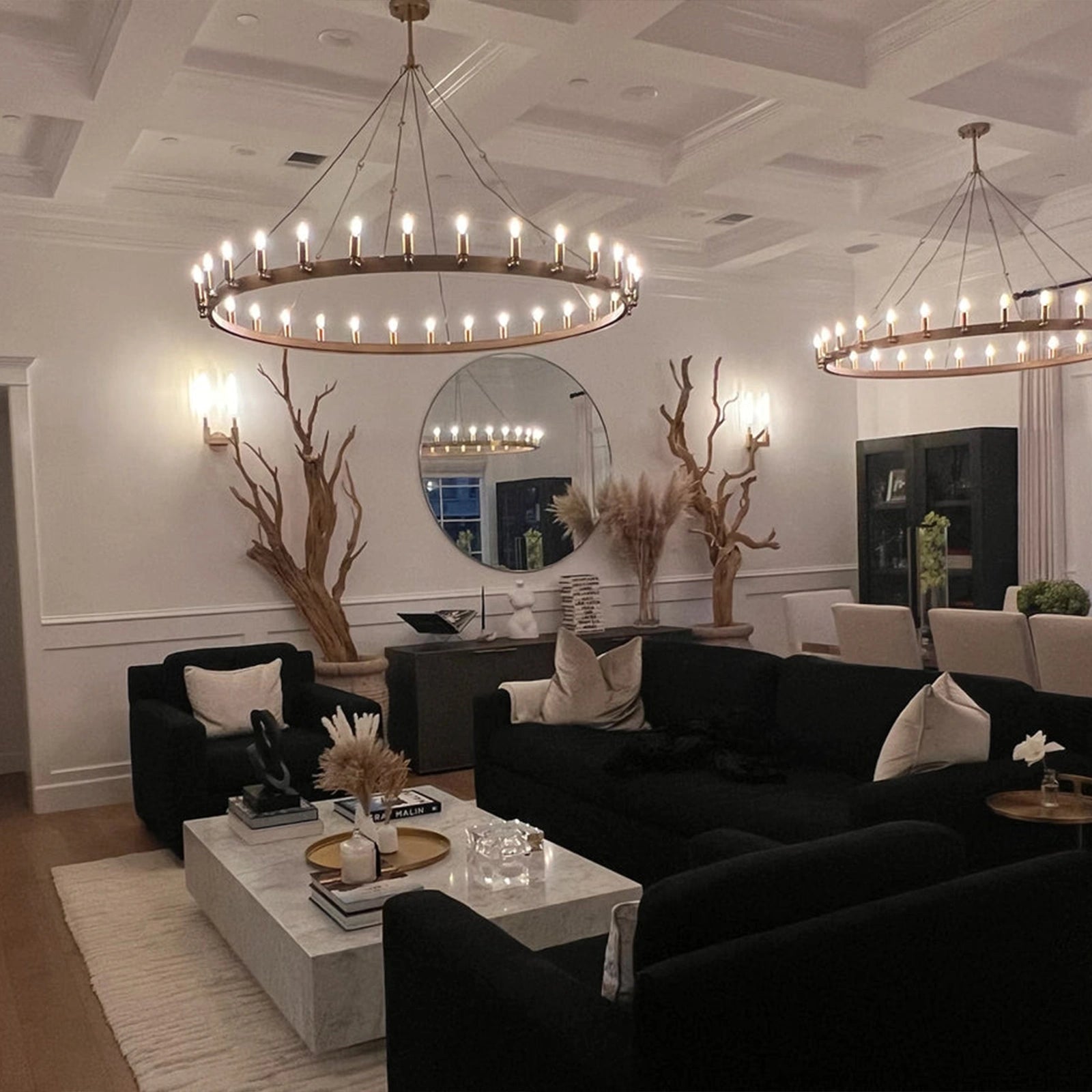Camilio Vintage Filament Round Chandelier