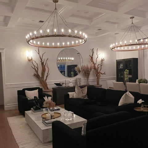 Camilio Vintage Filament Round Chandelier