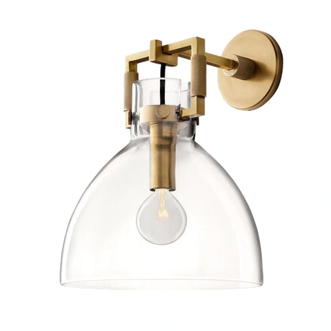 Zephyral Glass Cloche Sconce
