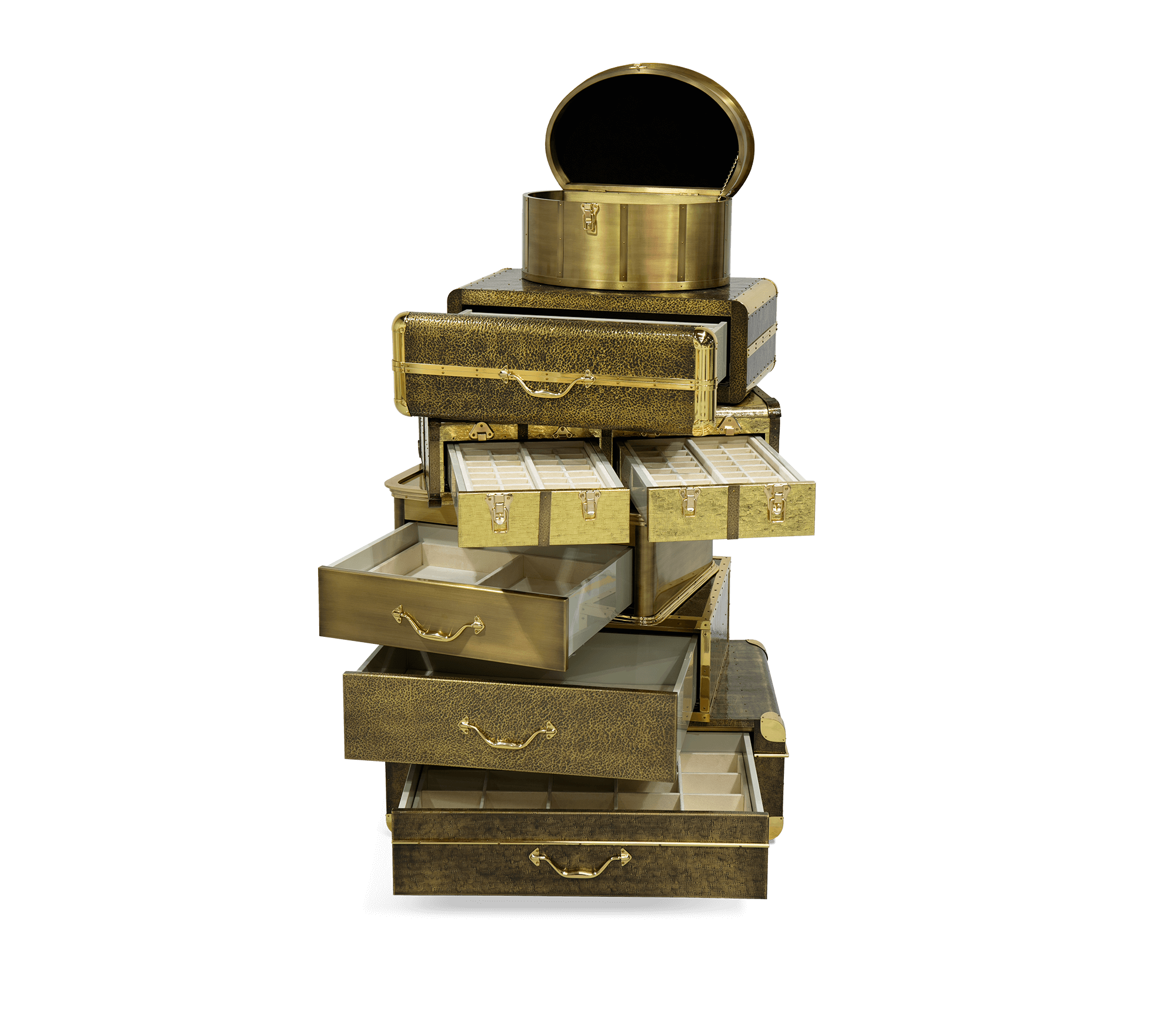 Champagne Gold Vault Safe with High-Security Storage and