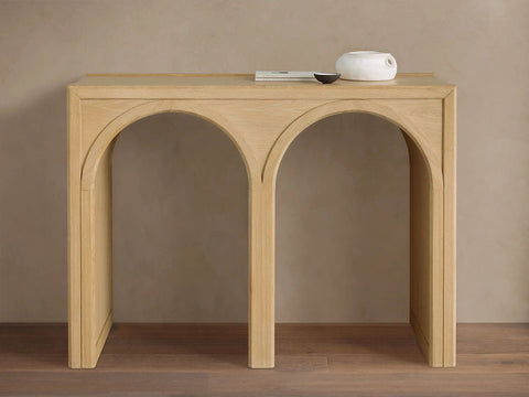 Hattie Oak Entrance Console Table Country Entryway Table