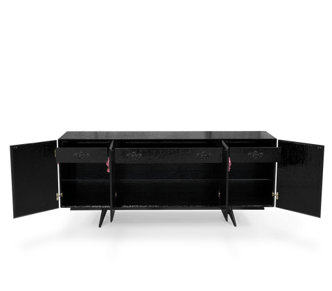 Black Sideboard Buffet Cabinet