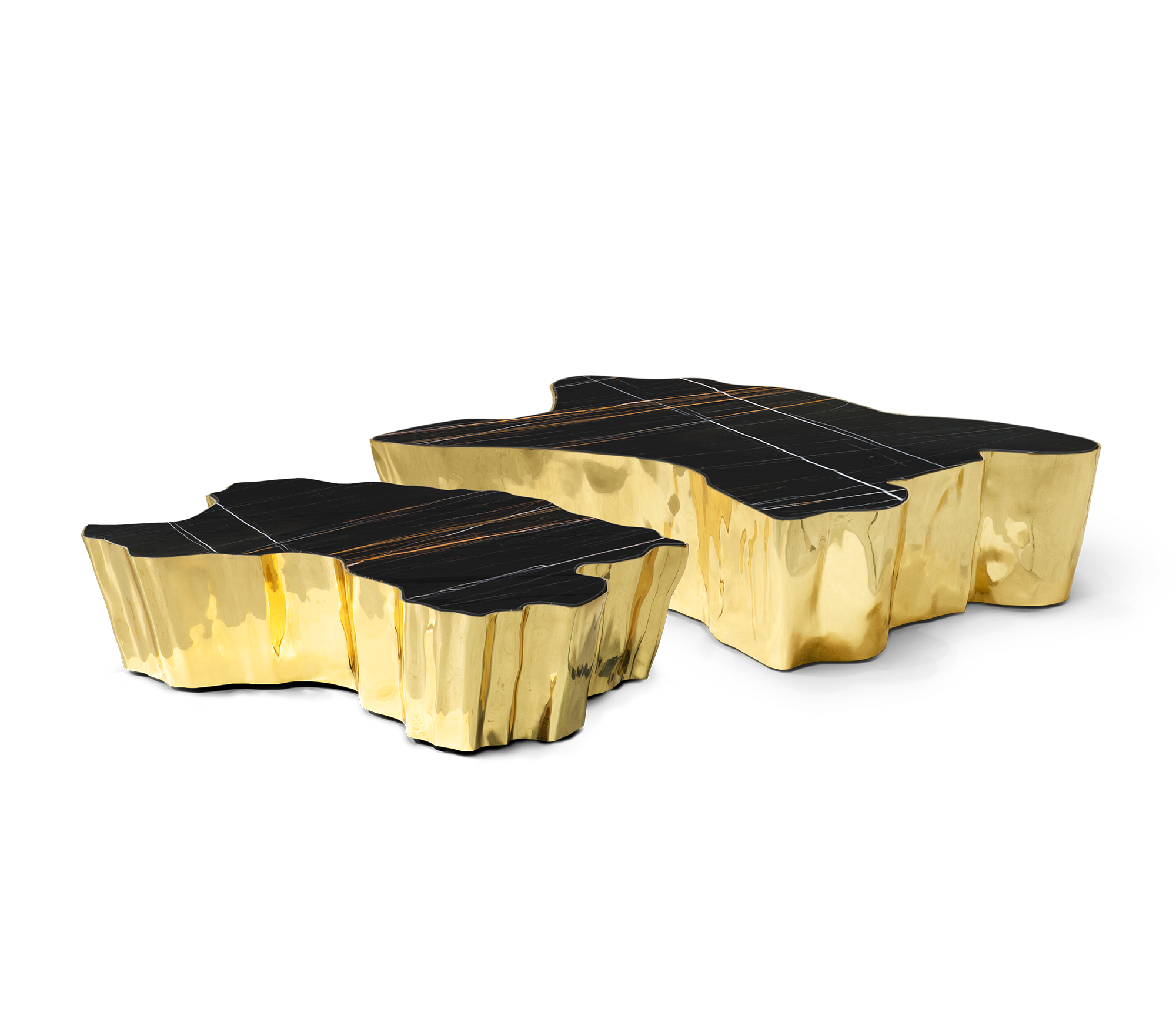 Brass Sculptural Form Coffee Table