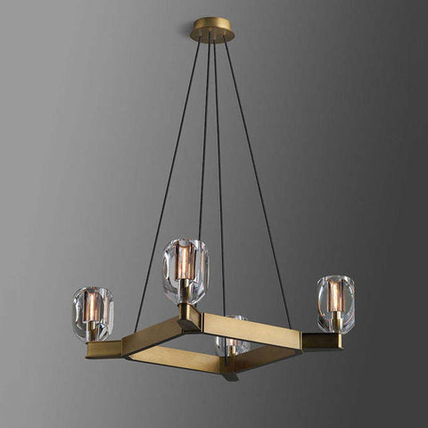 Housegent Canson Square Crystal Chandelier