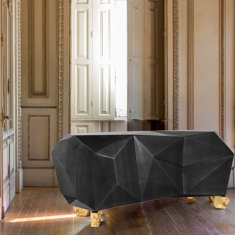 Diamond-Inspired Sideboard Cabinet