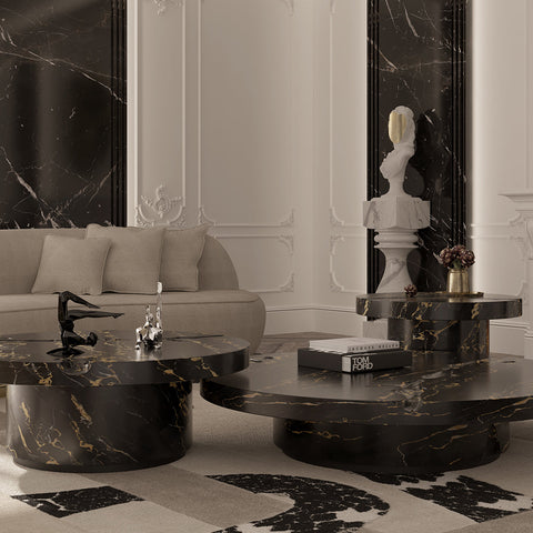 Brass Glass Gold Sculptural Form Coffee Table