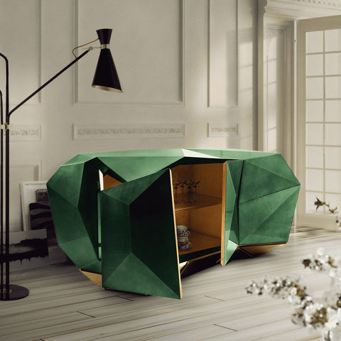 Emerald Green Sideboard Cabinet