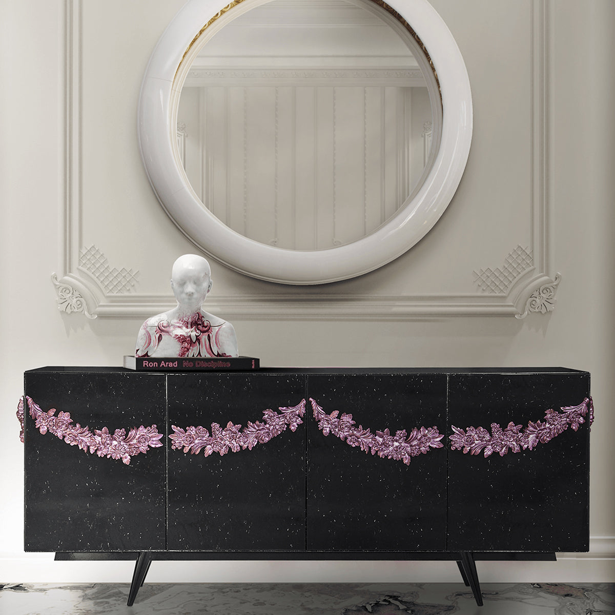 Black Sideboard Buffet Cabinet