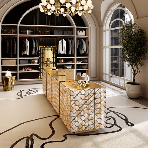 Anodized Metal Sideboard Cabinet