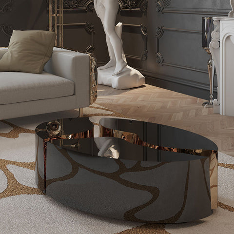 Brass Sculptural Form Dining Table