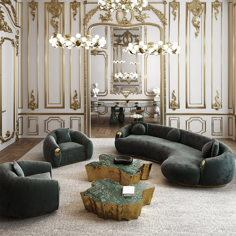 Brass Sculptural Form Coffee Table