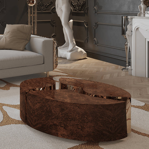 Brass Sculptural Form Dining Table