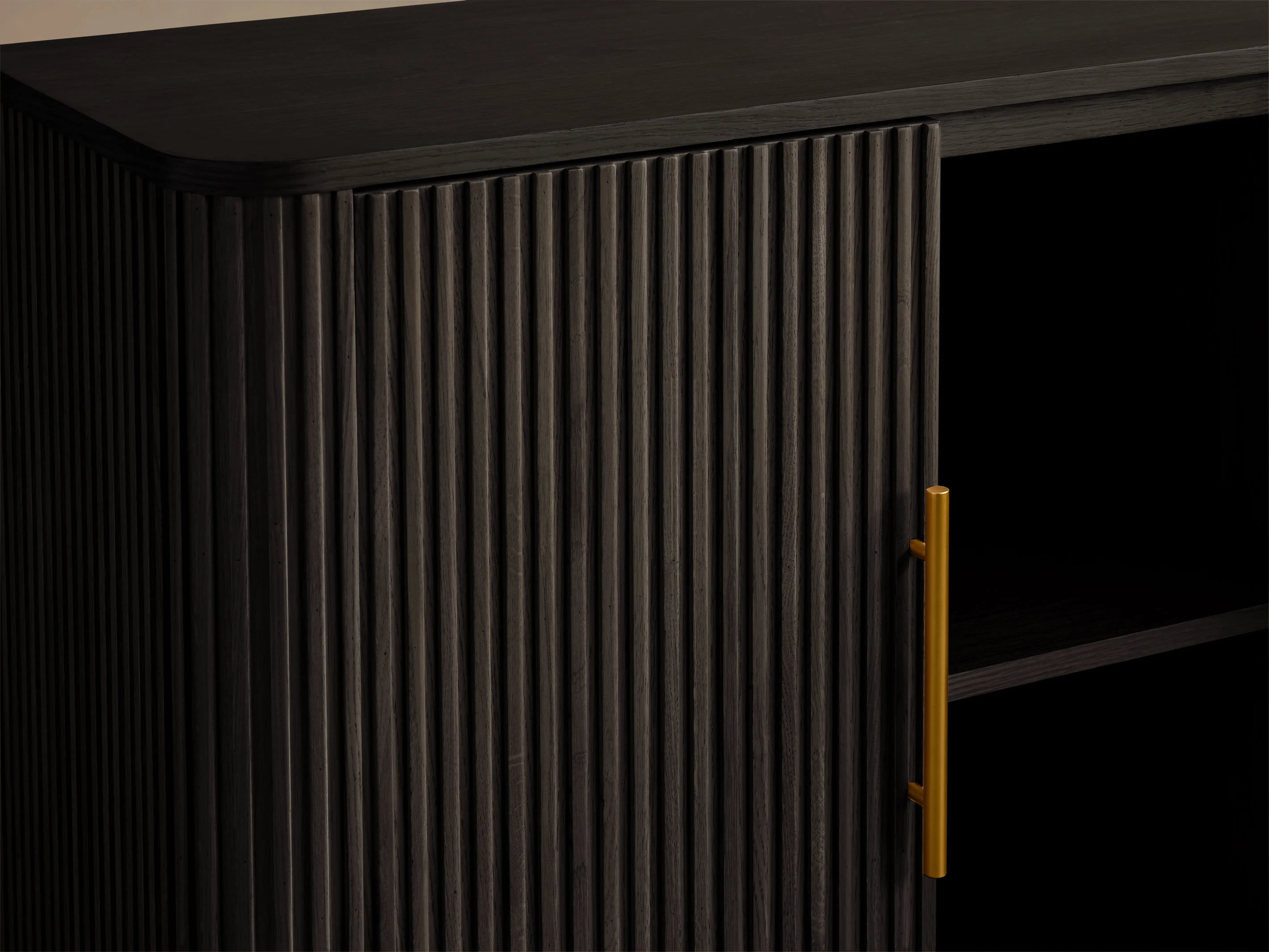 Finnley Oak Pine Sideboard Handcrafted Reeded Modern Classic Dining