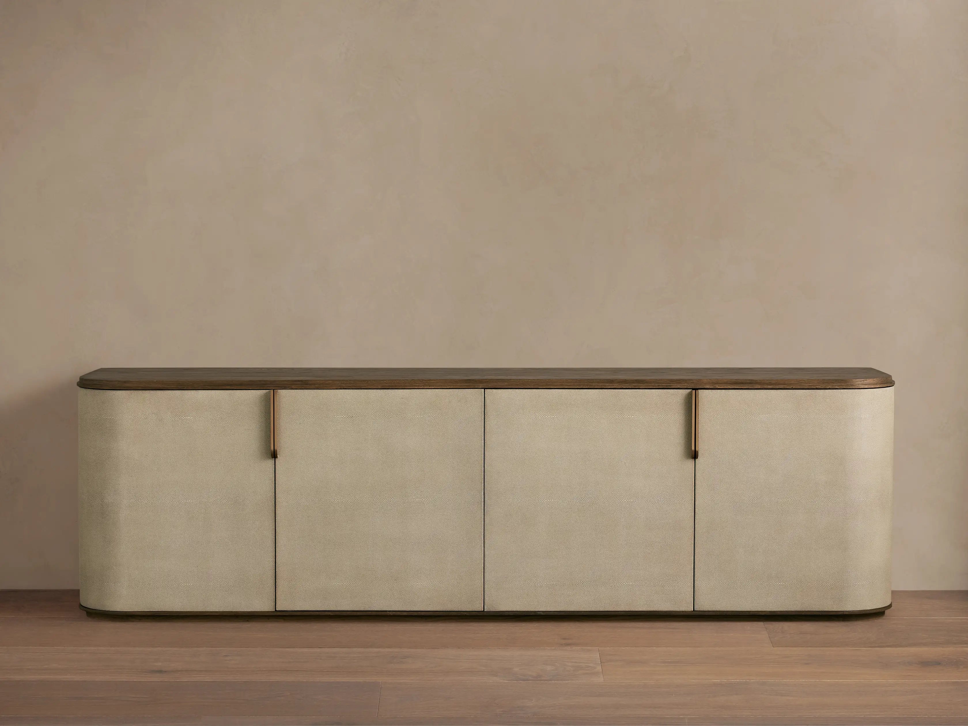 Alvaro Long Console Table Salvaged Wood Aluminum Artisanal Rustic Living