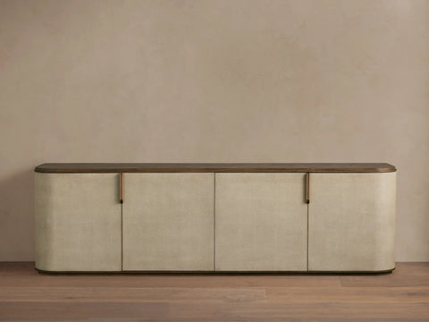 Alvaro Long Console Table Salvaged Wood Aluminum Artisanal Rustic Living