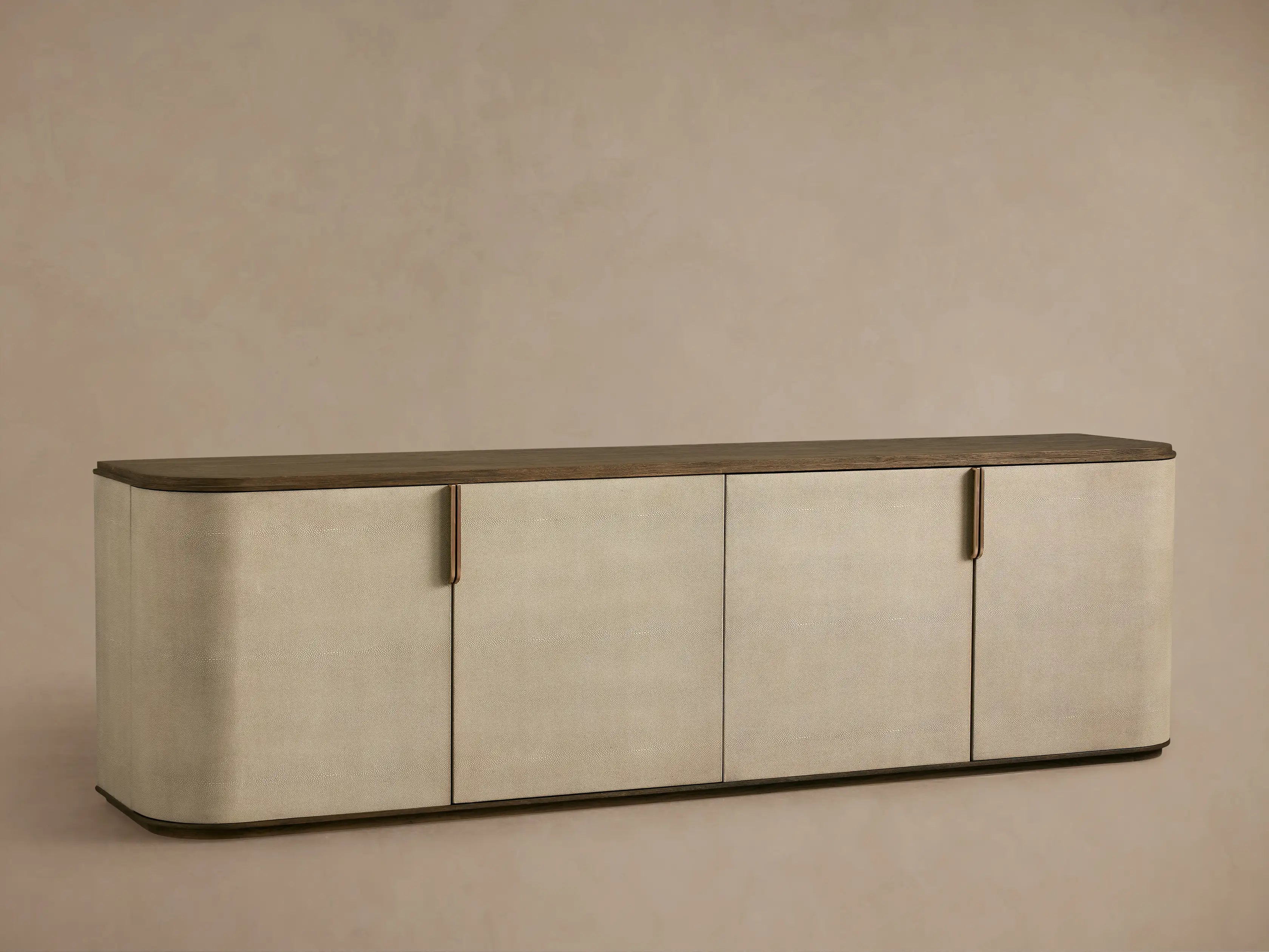 Alvaro Long Console Table Salvaged Wood Aluminum Artisanal Rustic Living