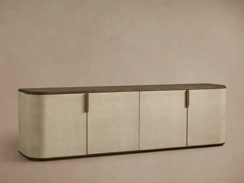 Alvaro Long Console Table Salvaged Wood Aluminum Artisanal Rustic Living