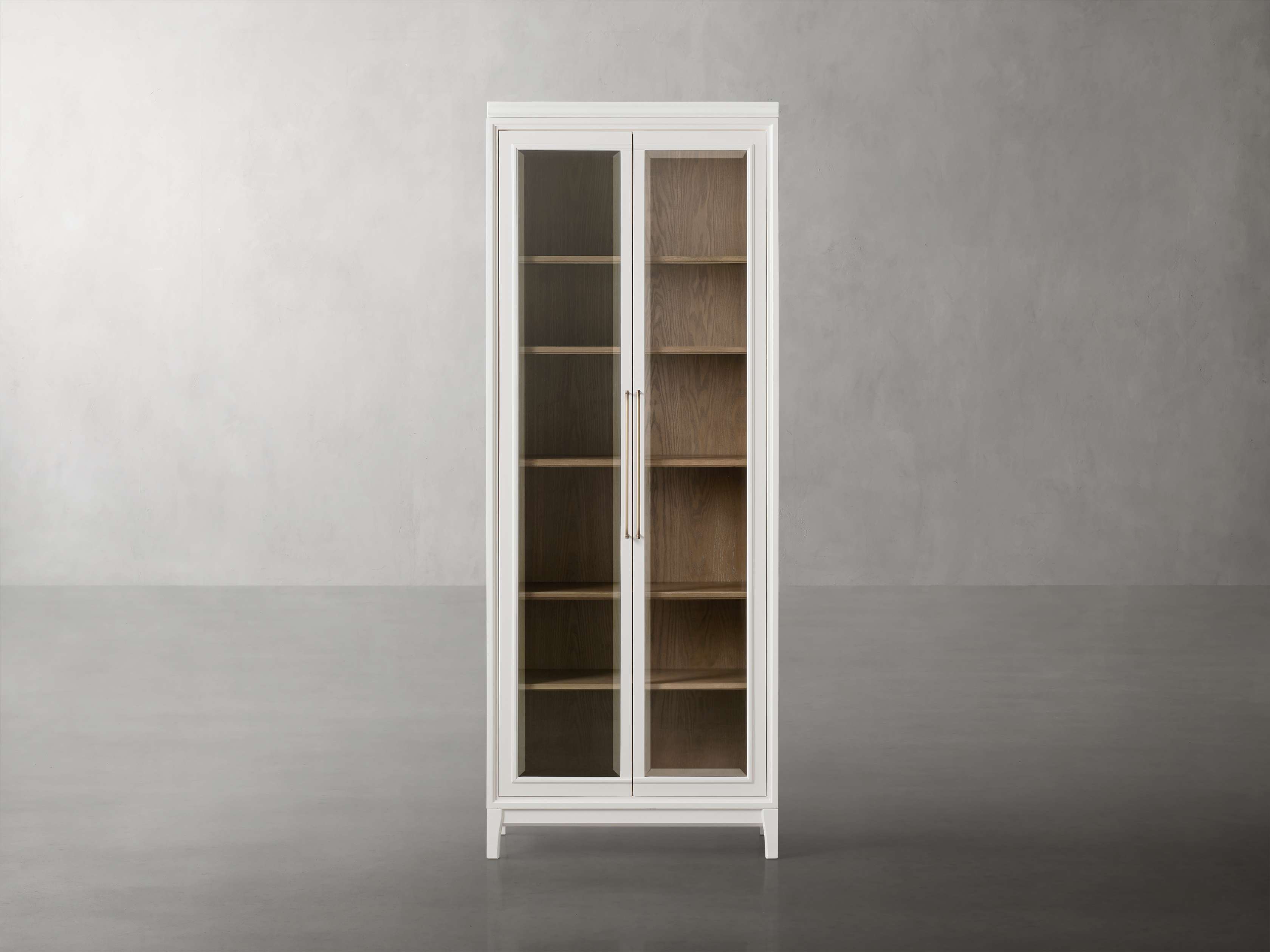 Rowan Modular Tall Clear Glass Cabinet