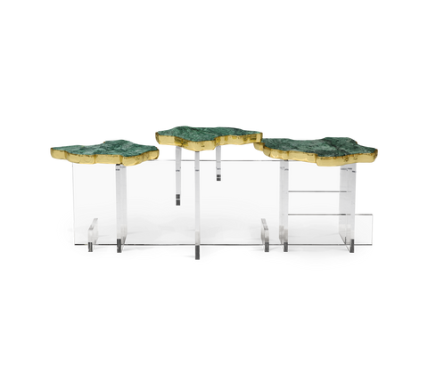 Brass Sculptural Form Coffee Table