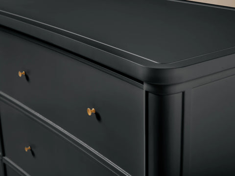 Henley Wide Six Drawer Dresser Mahogany Wood Artisanal Bedroom