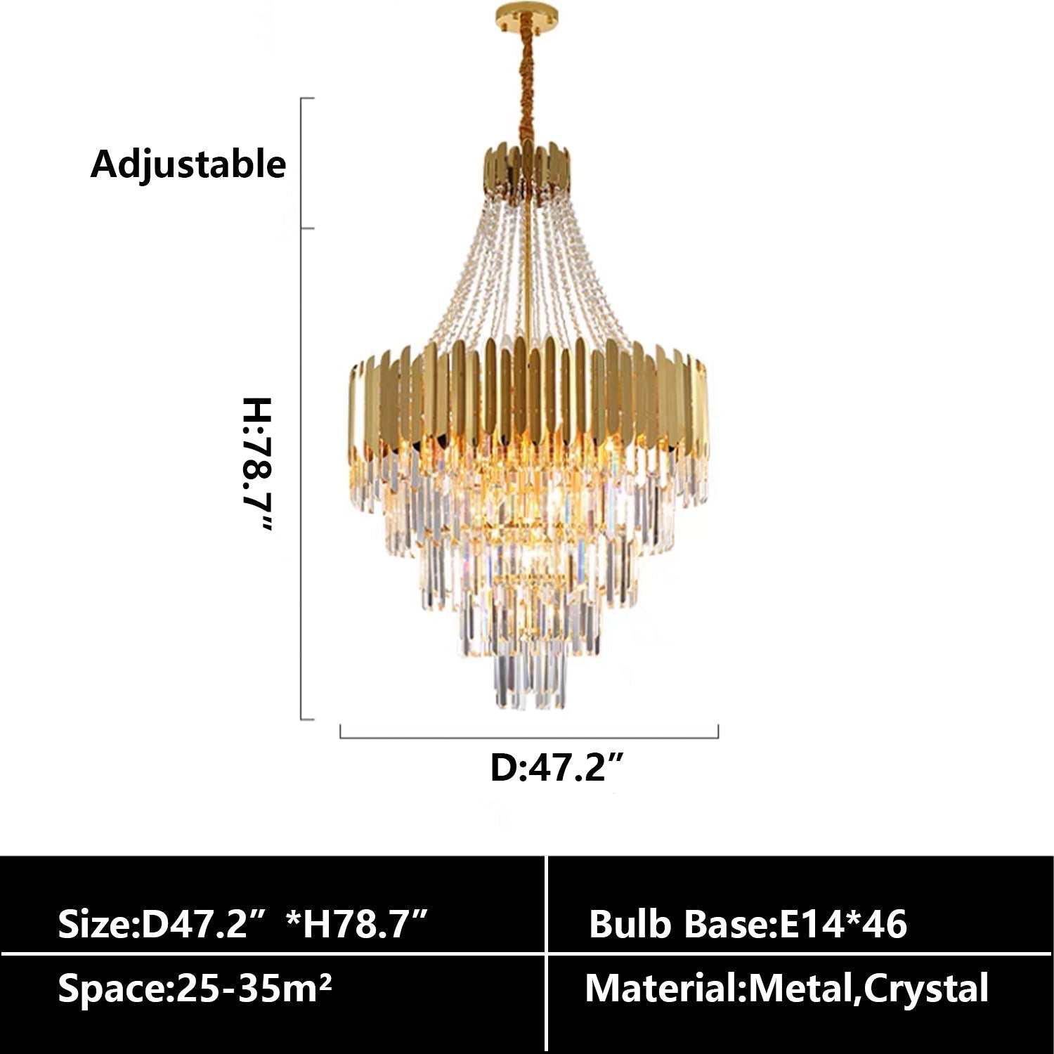 Extra Large Gold Luxury Crystal Chandelier Modern Art Designer Crystal Light For Living Room/Foyer