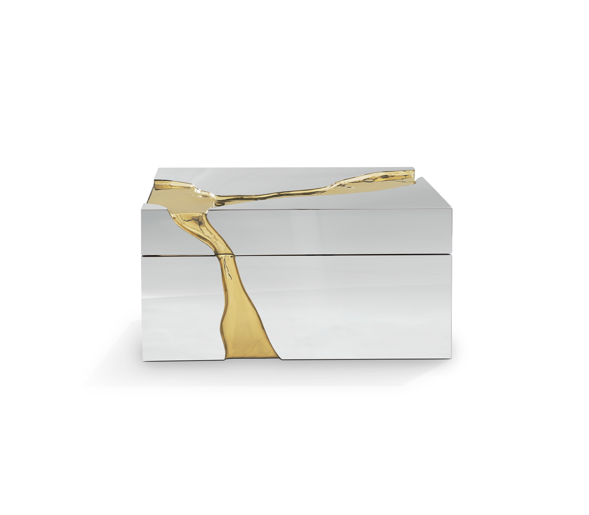 Lapiaz Watch Box with Polished Stainless Steel and Watch