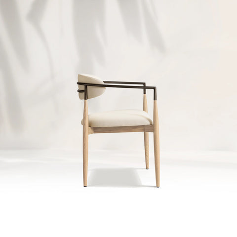 Arnod Fabric Dining Armchair