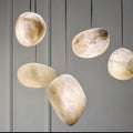 Housegent Modern Luxury Alabaster Natural Stone Pendant, Creative Pendant Light