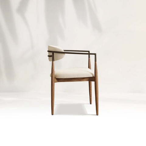 Arnod Fabric Dining Armchair