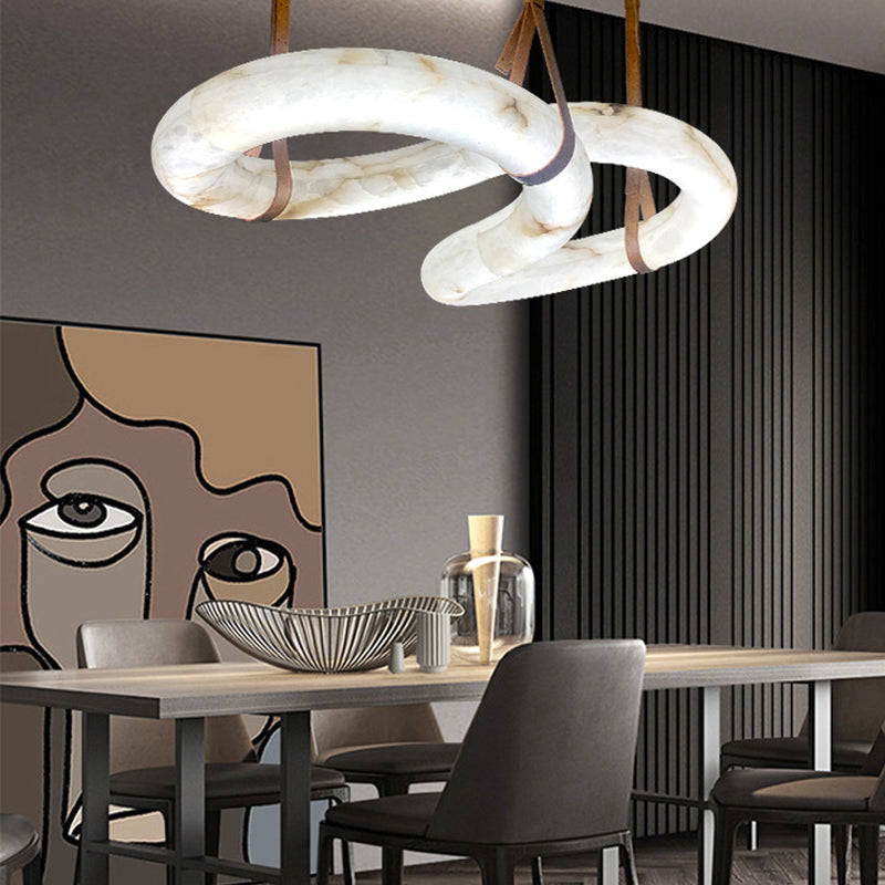 Housegent Beverly Designer Contemporary Alabaster Pendant Light for Living Room