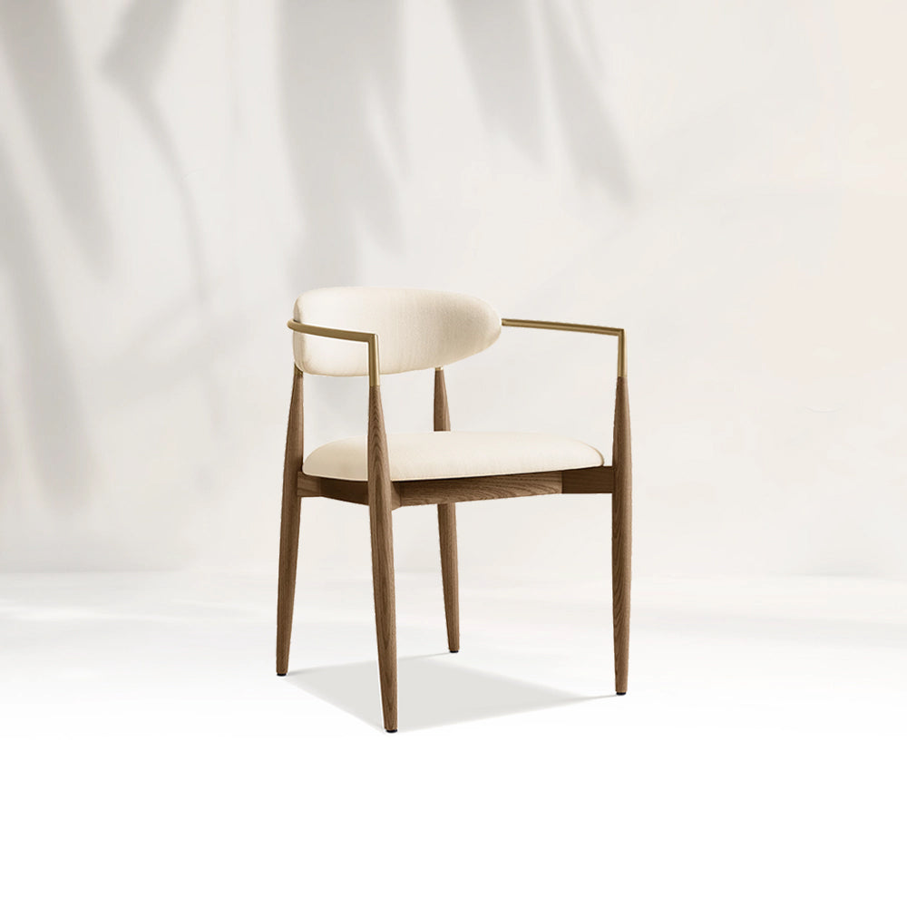 Arnod Fabric Dining Armchair