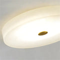 Housegent Modern Luxury Alabaster Flush Mounted Round Chandelier