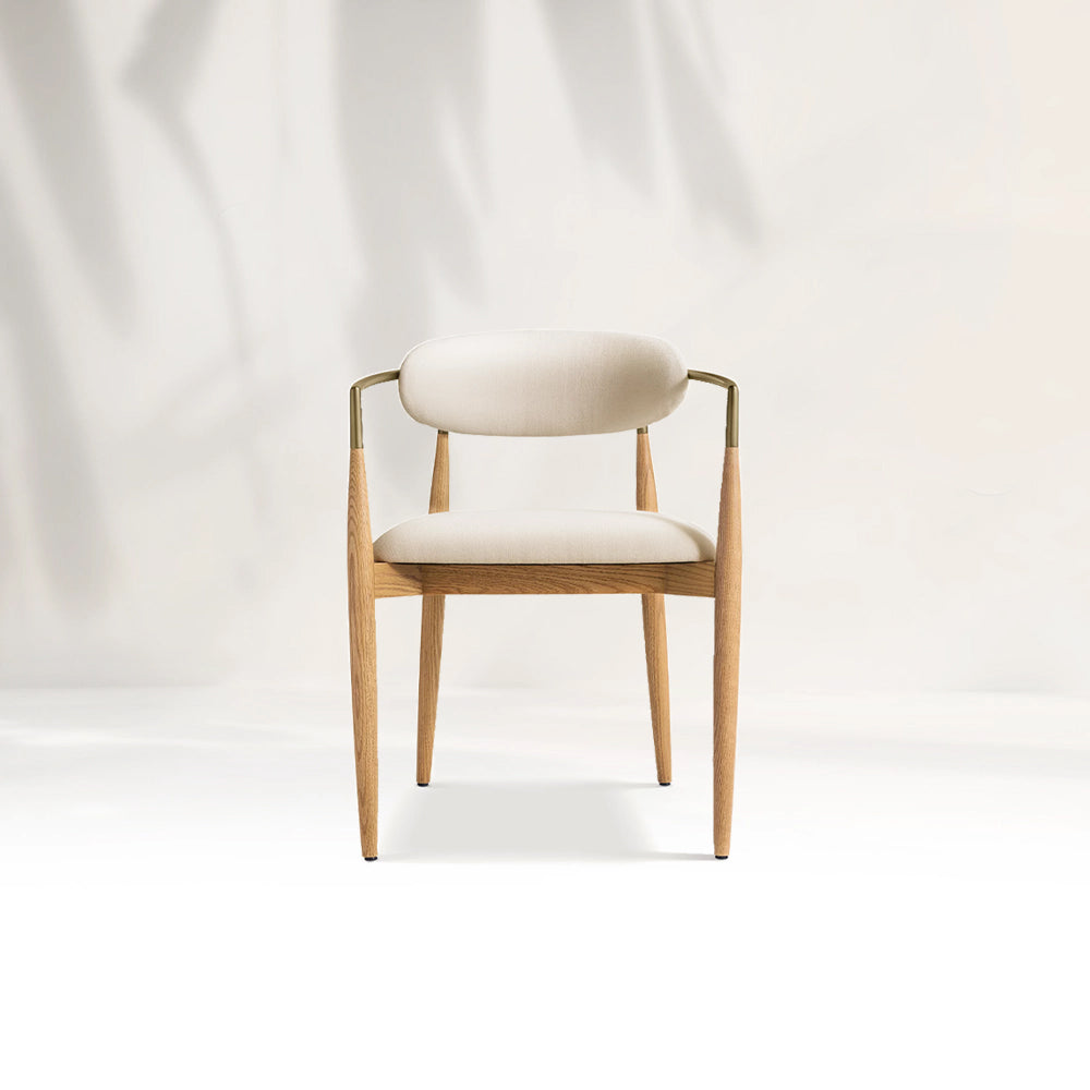 Arnod Fabric Dining Armchair