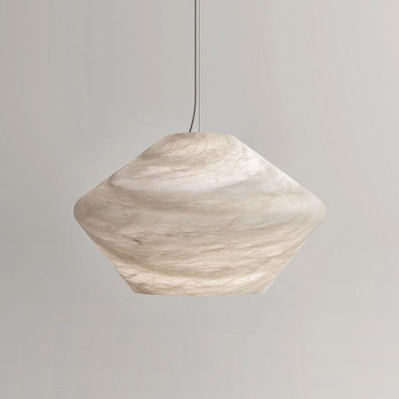 Decorative Alabaster Bedside Pendant Light, Living Room Pendant Light