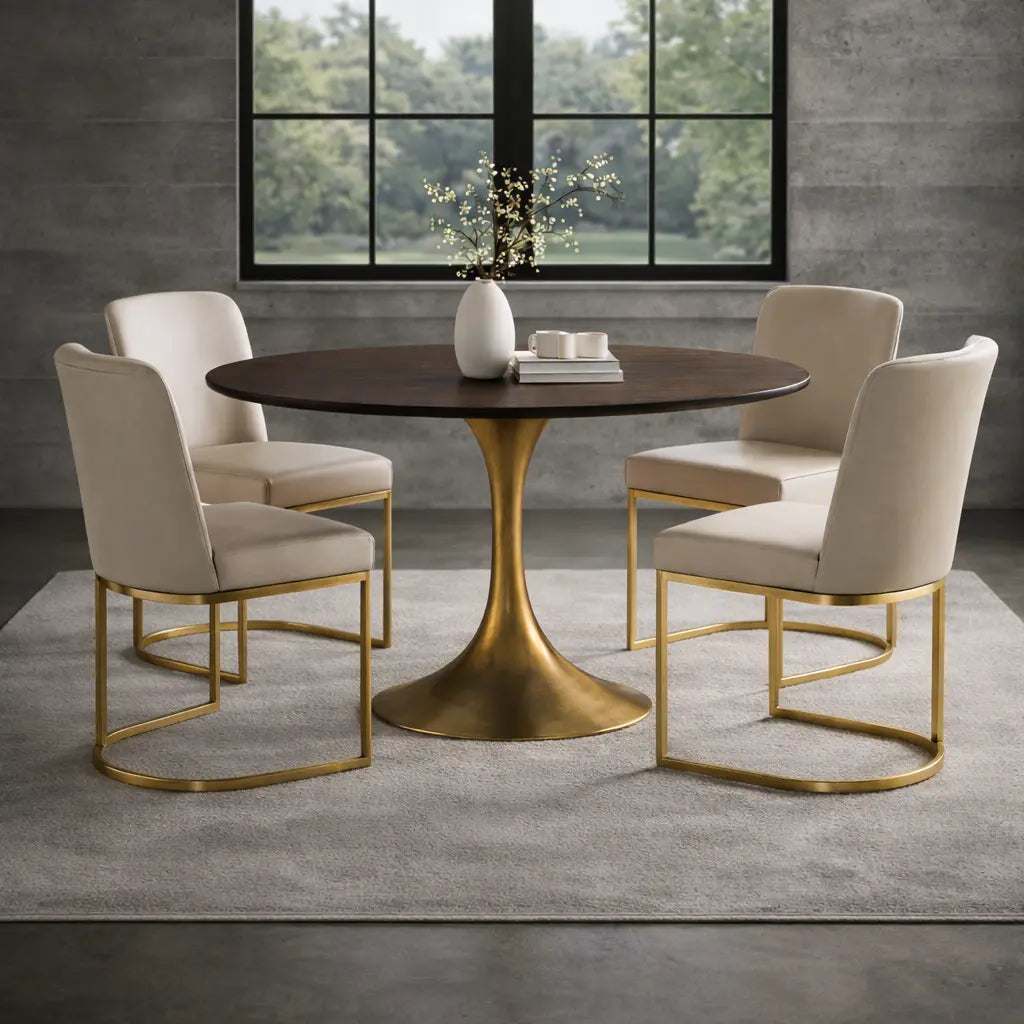 Bradley Upholstered Curved Back Dining Side Chair