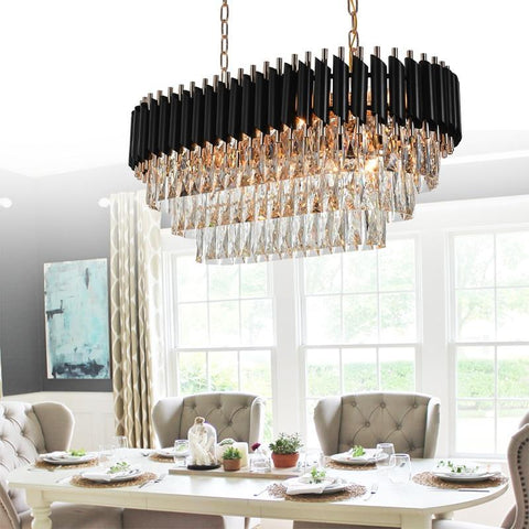 Housegent Bobon Oval Crystal Chandelier