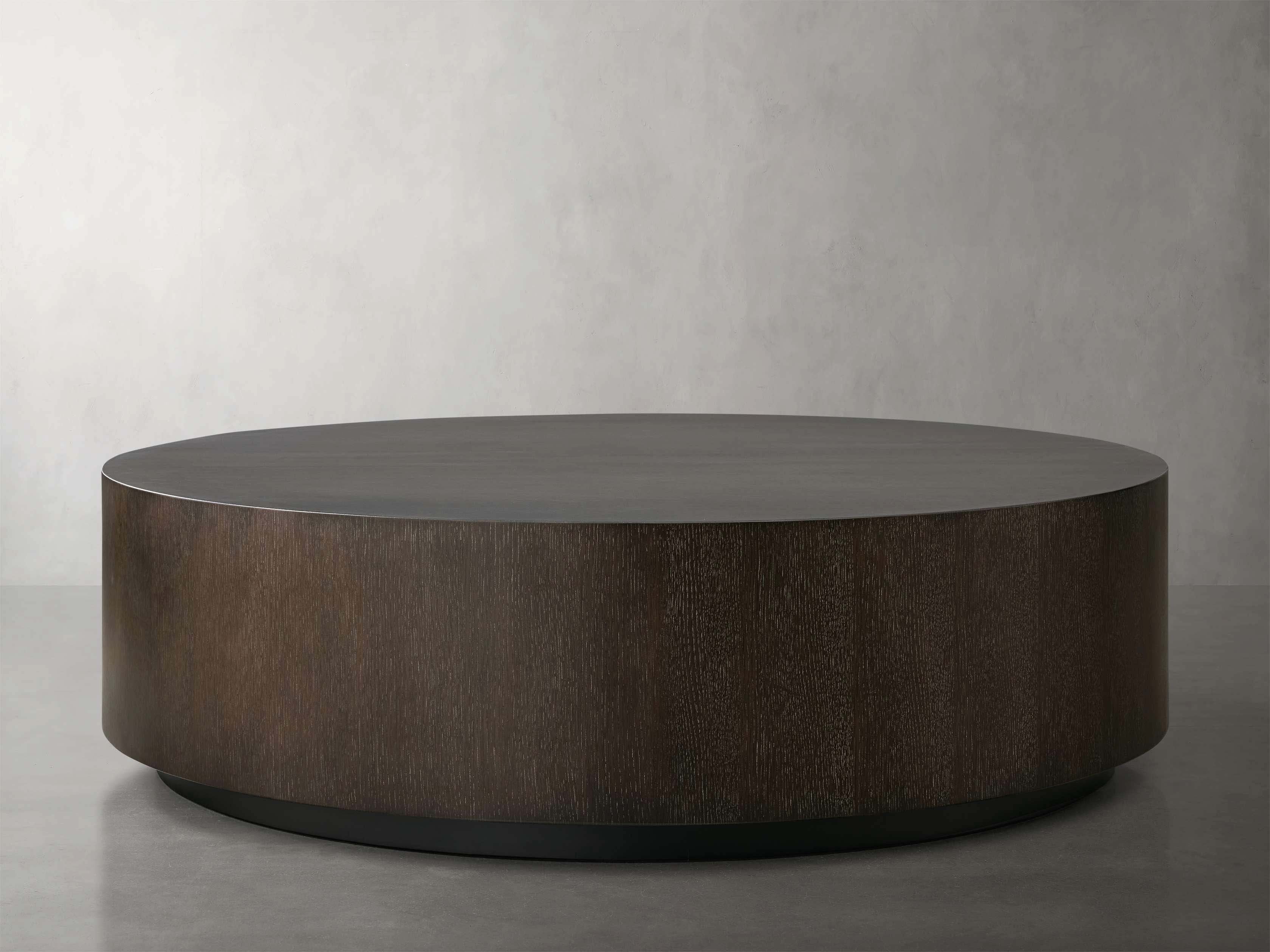 Sullivan Wood Round Coffee Table Oak Sofa Center Tea Table