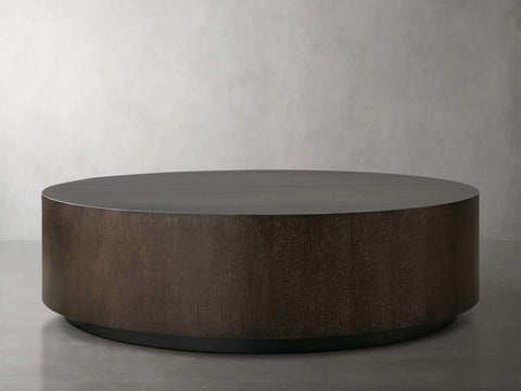 Sullivan Wood Round Coffee Table Oak Sofa Center Tea Table