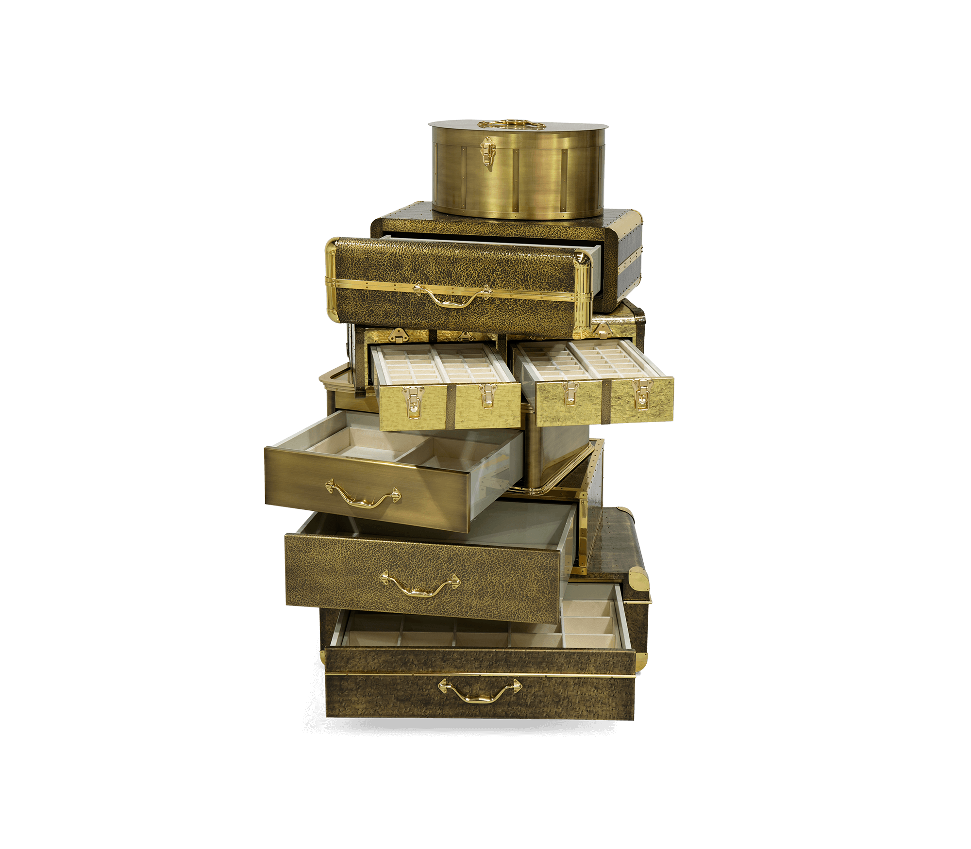 Champagne Gold Vault Safe with High-Security Storage and