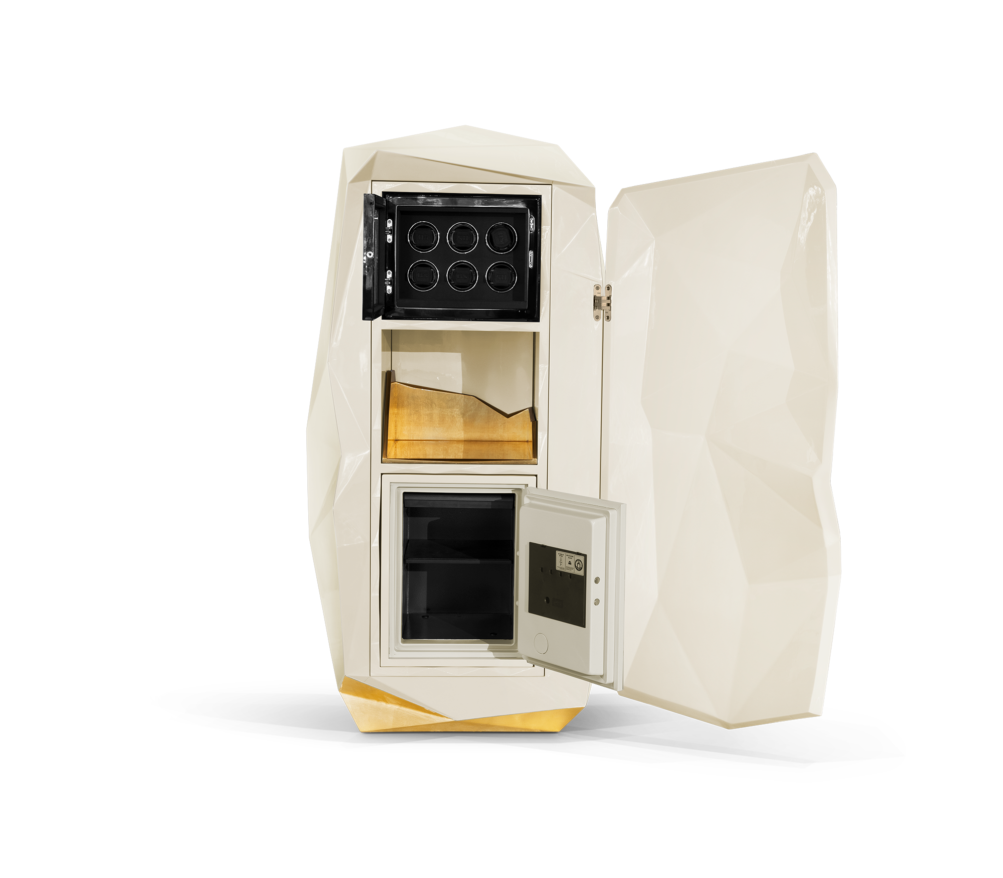 Diamond Floor Safe with Hidden Watch Winder and