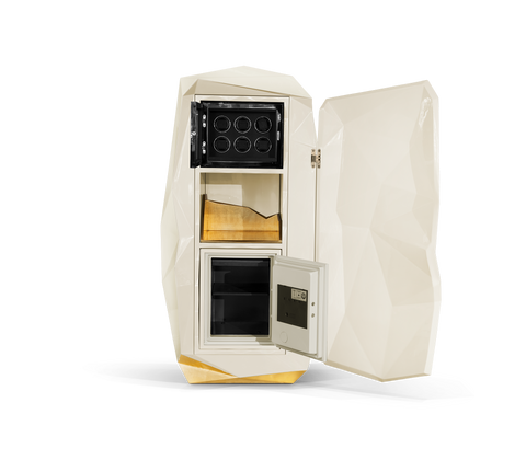Diamond Floor Safe with Hidden Watch Winder and