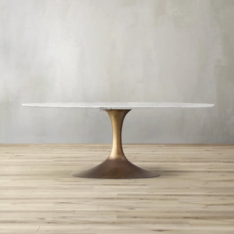 Aero Stone Oval Dining Table