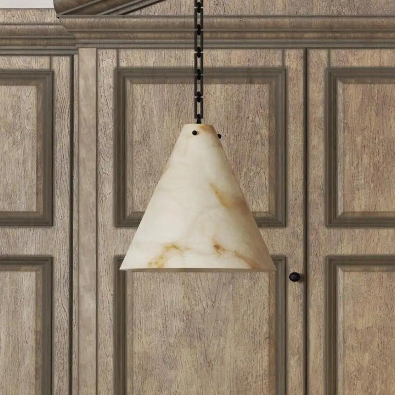 Contemporary Lucca Large Alabaster Pendant Light For Kitchen Island, Living Room