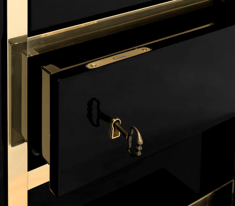 Collectible Vault Safe with Gold-Plated Finish and Secret