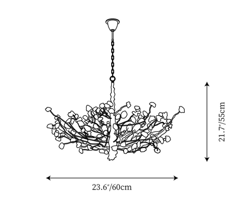 Creative Design Gemstone Branch Chandelier for Living Room/Bedroom