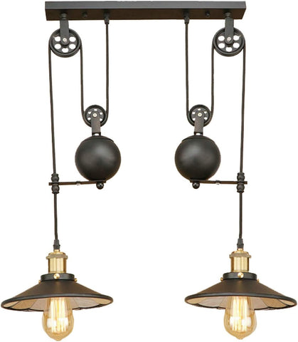 Housegent Retro Rough Iron Pendant Lamp for Kitchen, Dining Room, Bedroom, Cafe